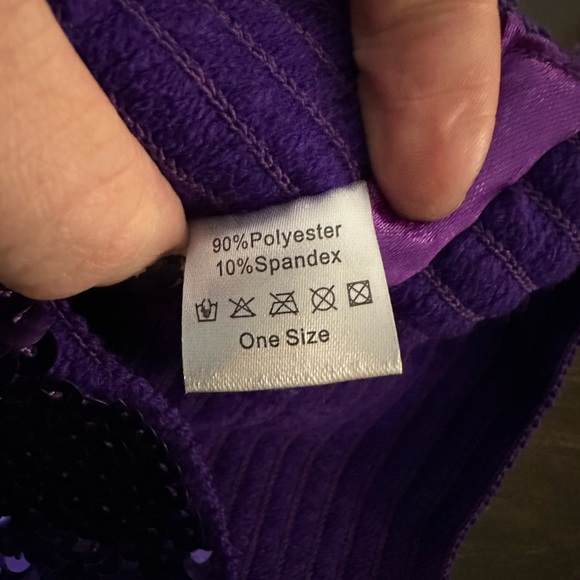 NWOT Sequin Crop Top - Picture 6 of 6